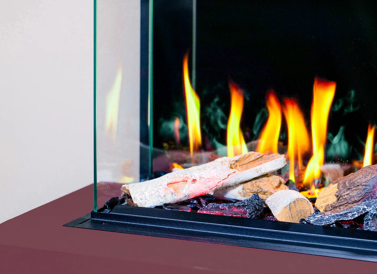 f-Charlton & Jenrick Luminosa Birch Oak Log Set Elektrische Sfeerhaard