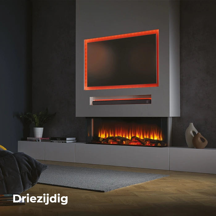f-Charlton & Jenrick i-1250e Deep 3-zijdig Elektrische Sfeerhaard