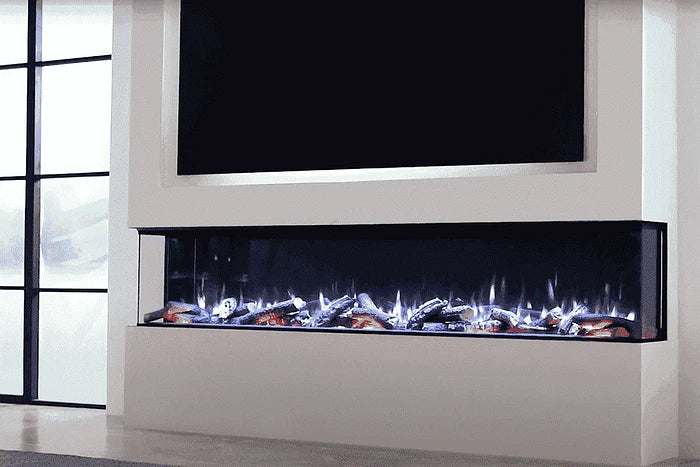 f-Charlton & Jenrick i-2200e Deep 3-zijdig Blauw/Wit licht Elektrische Sfeerhaard