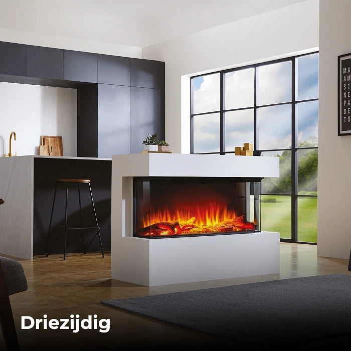 f-Charlton & Jenrick i-1000e Deep 3-zijdig Elektrische Sfeerhaard