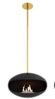 f-Cocoon Fires Aeris Black en Gold  Bio-Ethanol haard