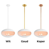 f-Cocoon Fires Aeris Wit en stangkleuren  Bio-Ethanol haard