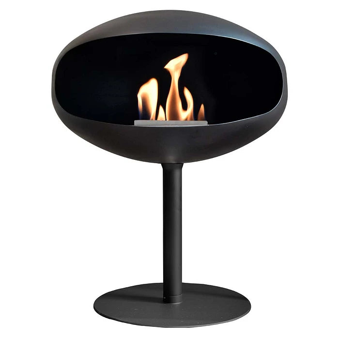f-Cocoon Fires Pedestal Zwart en zwart  Bio-Ethanol haard