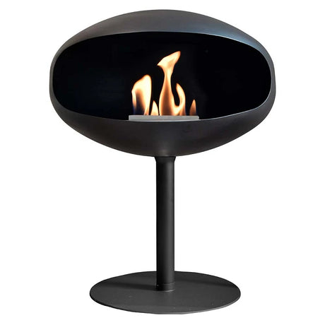 f-Cocoon Fires Pedestal Zwart en zwart  Bio-Ethanol haard