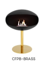 f-Cocoon Fires Pedestal zwart en Goudkleurige  Bio-Ethanol haard