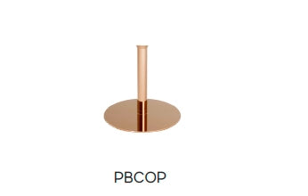 f-Cocoon Fires Pedestal voet Koper  Bio-Ethanol haard