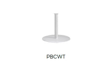 f-Cocoon Fires Pedestal voet Wit  Bio-Ethanol haard