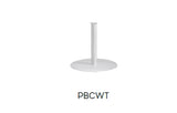 f-Cocoon Fires Pedestal voet Wit  Bio-Ethanol haard