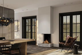 f-DRU Maestro 60/3 Tall Eco Wave driezijdige gashaard frontaanzicht