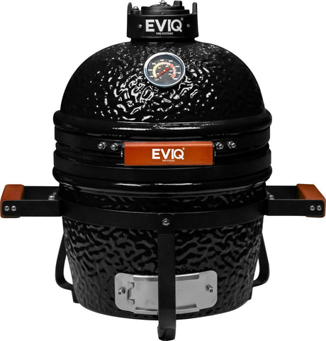 EVIQ Grillmaster Kamado 13 inch keramische barbecue zwart