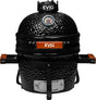EVIQ Grillmaster Kamado 13 inch keramische barbecue zwart