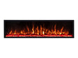 Valerio Fire Deluxe elektrische sfeerhaard 72 inch 182cm rood oranje geel vlameffect
