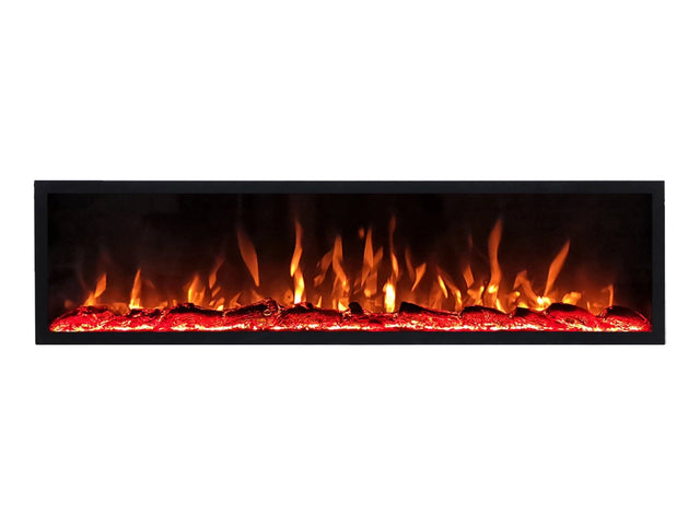 Valerio Fire Deluxe elektrische sfeerhaard 72 inch 182cm rood oranje geel vlameffect
