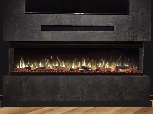f-Afb 6: Valerio Fire PLATINA elektrische sfeerhaard rood vlameffect
