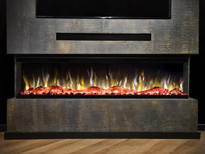 f-Valerio Fire PLATINA 165cm elektrische sfeerhaard zijkant detail