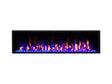 Valerio Fire Deluxe elektrische sfeerhaard 100 inch 254cm blauw oranje vlameffect

