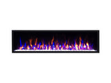 Valerio Fire Deluxe elektrische sfeerhaard 72 inch 182cm wit blauw oranje vlameffect
